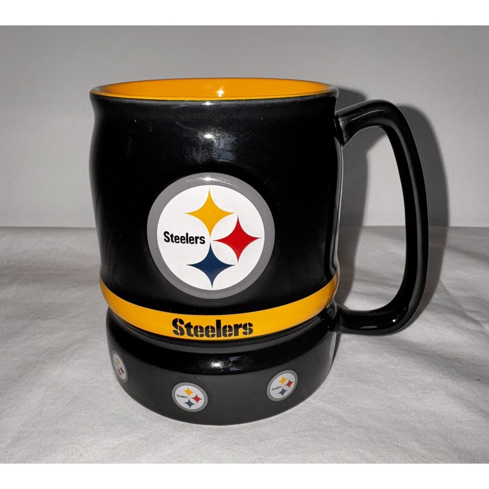 Pittsburgh Steelers Boelter Brands 2011 Ceramic Mug 20oz Black Gold NFL Football